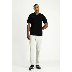 Polo Yaka Regular Fit Nakışlı Pamuk Tişört