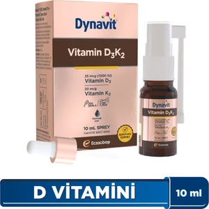 Dynavıt Vitamin D3 & K2 10 mL Sprey - D3 Vitamini, K2 Vitamini