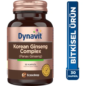 Korean Ginseng Complex (Panax Ginseng) 30 Bitkisel Kapsül - Panax Ginseng, Ginkgo Biloba, L-Arjinin