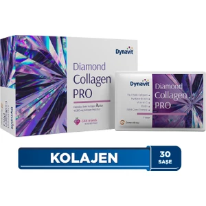 Dynavıt Diamond Collagen PRO 30 Saşe - Hidrolize Peptit Tip 1 Balık Kolajeni, Hyaluronik Asit, Biotin