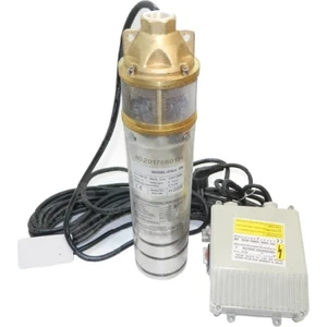 Skm100 1 Hp - 220v - 4" Panolu Paket Dalgıç Motor Ve Pompa (10 MT. KABLOLU)