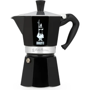 Moka Express Siyah 6 Cup ( Moka Express 6 Cup Black Aluminum Moka Pot)