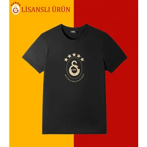 Lisanslı 5 Yıldız Siyah Şampiyonluk T-Shirt