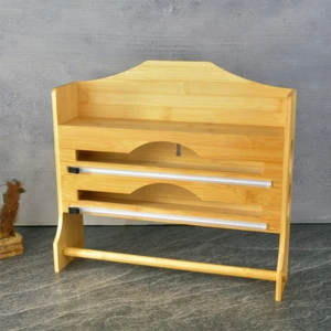 Bambu İkili Rulo Folyoluk - Kahverengi - 40x27 cm