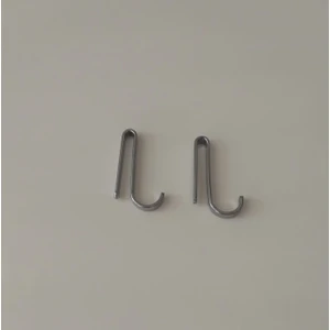 2 Adet Krom Metal Kanca Askı Toparlayıcı Kanca Havlu Lif Asma Aparatı Gümüş