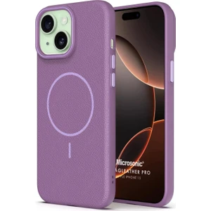 Apple iPhone 15 Kılıf Magleather Pro Lila