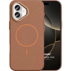 Apple iPhone 16 Kılıf Magleather Pro Kahverengi