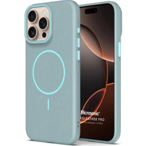 Apple iPhone 15 Pro Kılıf Magleather Pro Mavi