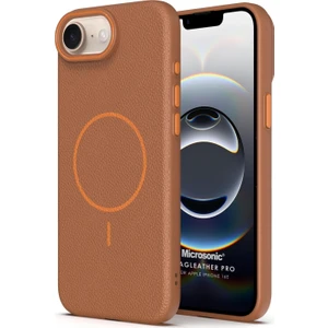 Apple iPhone 16E Kılıf Magleather Pro Kahverengi