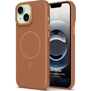 Apple iPhone 14 Kılıf Magleather Pro Kahverengi