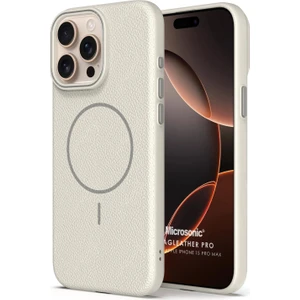 Apple iPhone 15 Pro Max Kılıf Magleather Pro Bej