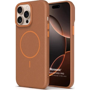 Apple iPhone 14 Pro Max Kılıf Magleather Pro Kahverengi