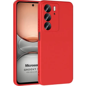 Realme C75 Kılıf Groovy Soft Kırmızı