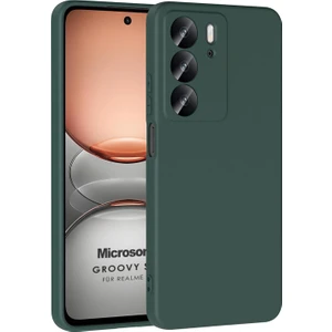 Realme C75 Kılıf Groovy Soft Koyu Yeşil