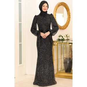 Şimal Tesettür Abiye Siyah