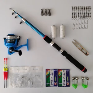 50 Parça 1. Kalıte Olta Seti Okuma 2000 Lik Makina 180 cm Atçek – Yemli Olta Kamışı