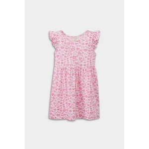 Kız Bebek Kalp Desenli Kısa Kollu Elbise A0136A525SM