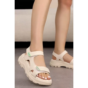 Dm 1300 Cırtlı Düz Taban Sandalet