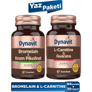 Bromelain & L-Carnitine Yaz Paketi - Bromelain, Krom Pikolinat, L-Carnitine, Guarana