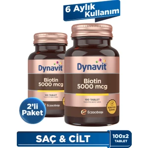 Biotin 5000 Mcg 100 Tablet 2 Adet