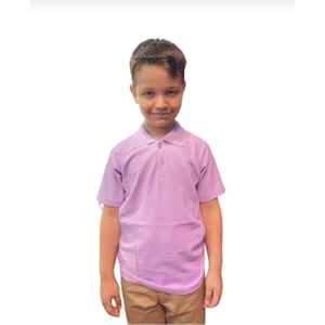 Unısex Çocuk Polo Yaka Kısa Kol Okul T-Shirt