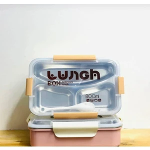 800ML Paslanmaz Çelik Yemek Kabı Lunch Box