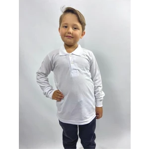 Uzun Kollu Polo Yaka Okul Tshirt