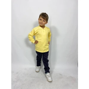 Uzun Kollu Polo Yaka Okul Tshirt