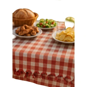 Mira Home 150X150 cm Kareli Yer Sofra Bezi Piknik Masa Örtüsü Saçaklı