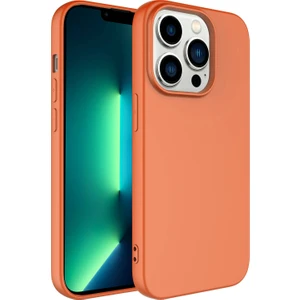 Apple iPhone 14 Pro Kılıf Mbtm Kamera Korumalı Mara Laaakan Kapak-Turuncu