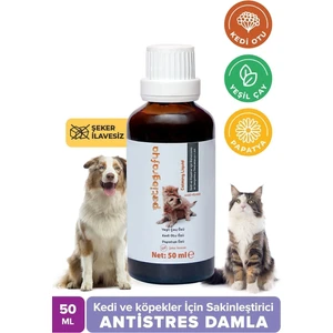 Kedi ve Köpek Için  Doğal Sakinleştirici,relax, Antistres Şurup 50 ml