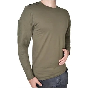 Astüm Askeri Malzeme Dalga Desenli 2 Cepli Uzun Kollu Taktik T-Shirt