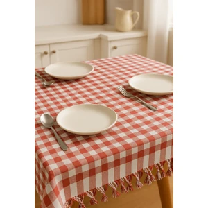 Mira Home 170X170 Pötikare Yer Sofra Bezi Piknik Masa Örtüsü Saçaklı