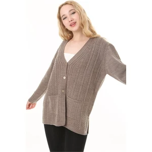 Triko Işlemeli Hırka