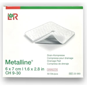 Lohmann & Rauscher Metalline Trakeostomi Kanül Pedi 6 x 7 cm - Ref 23093 - 50 Adet 1 Kutu