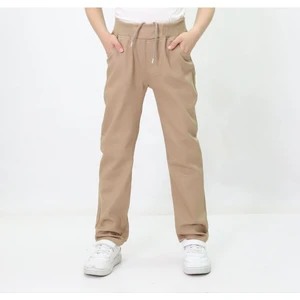 Kids Beli Lastikli Bağcıklı Okul Pantolonu