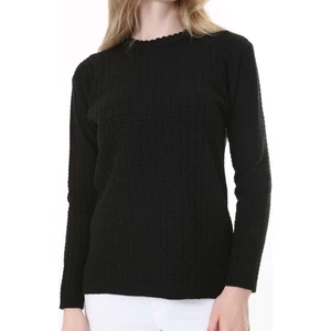 Saç Örmeli Anne Triko Yün Kazak