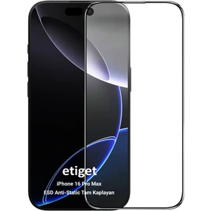 iPhone 16 Pro Max ”ESD ANTI-STATIC” Cam Ekran Koruyucu 6D GLASS