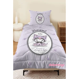 Oval Çerçeve Kuromi Yorgan Seti