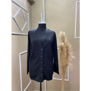 Kadın Siyah Anne Hırkası