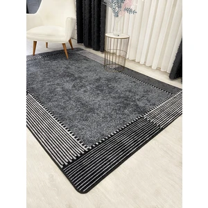 Gri-Siyah Jüt Sisal Görünüm Kaymaz Taban Yolluk Halı