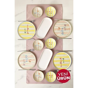 Mama Mia & La Dolce Vita Kahvaltı Takımı 12 Parça 4 Kişilik 22724-25