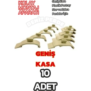 Stor Zebra Perde 10 Adet Geniş Kasa Plastik