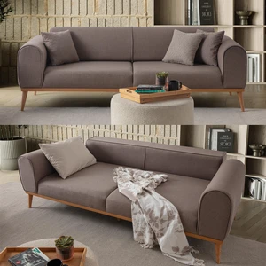 Edsy Home Rebull 3'lü Koltuk Kahverengi