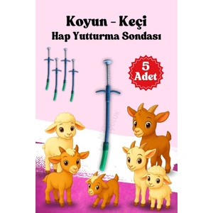 5 Adet Hap Plastik Hap Yutturma Sondası Küçükbaş Koyun  Yuturma Enjektörü Keçi Kuzu Oğlak Koç