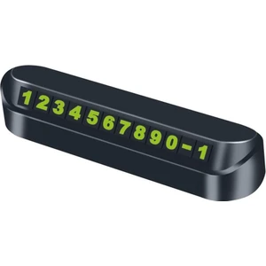 PM-17895 Araç Park Numaratörü Oto Ön Cam Numaratör Telefon Numarası Yazma Aparatı Fosforlu