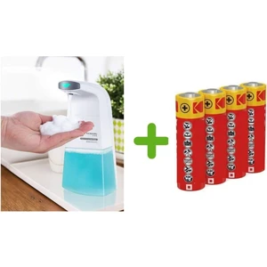 Sensorlu Sıvı Sabunluk Kopuk Verici,piller Dahil 21X10X5CM 250ML Banyo Seti