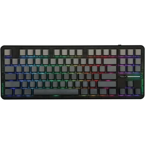 F87 Pro Black Gray Side Printed Leobog Greywood V4 Switch Rgb Kablosuz Hotswap Mekanik Gaming Klavye