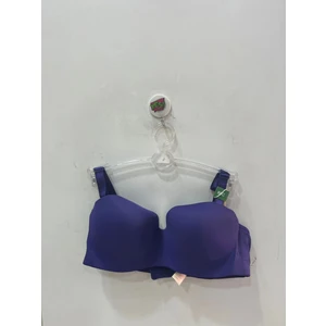 Kadın C Cup Straplez Dolgusuz Mikro Kumaş Lacivert Sütyen - 1110