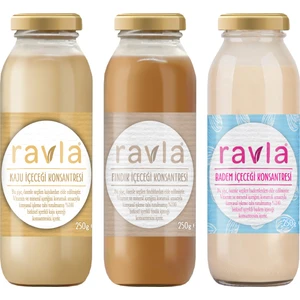 3'lü Ürün - Ravla Kaju İçeceği / Fındık İçeceği / Badem İçeceği Konsantresi